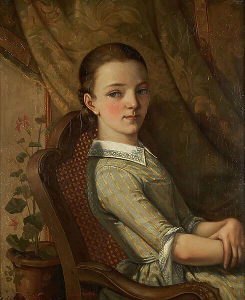 Portrait de Juliette Courbet, 1844. Creator: Gustave Courbet