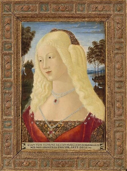 Portrait of a Lady, c. 1485. Creator: Neroccio de Landi