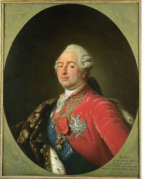 Portrait of Louis XVI (1754-1793), king of France, c1786. Creator: Antoine-Franois Callet