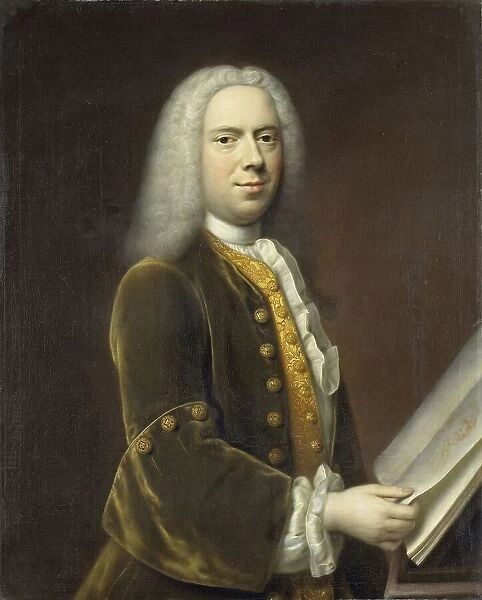 Portrait of a Man, probably Cornelis Troost (1696-1750), 1737. Creator: Balthasar Denner