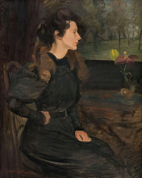 Portrait of Marcelle Jeanniot aged fifteen, 1896. Creator: Pierre Georges Jeanniot