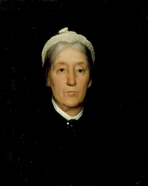 Portrait of Mrs. Robert Walter Weir, c1885. Creator: Julian Alden Weir