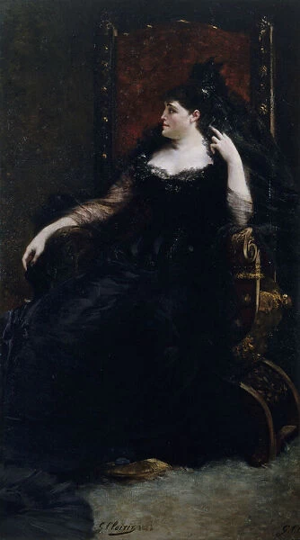 Portrait of the opera singer Gabrielle Krauss (1842-1906), 1883