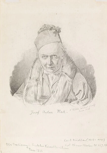Portrait of the painter Joseph Anton Koch (1768-1839), 1836