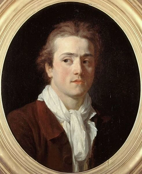 Portrait of Paul-Guillaume Lemoine, known as the Roman (1755-?), architect, c1772 — 1782. Creator: Joseph Benoit Suvee