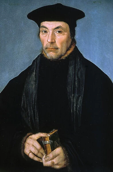 Portrait of a Scholar or Preacher, 1529. Creator: Unknown