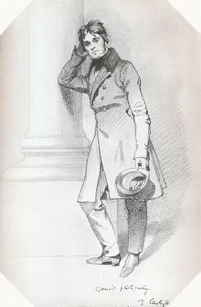 Portrait of Thomas Carlyle, historian and philosopher, c1830. Artist: Daniel Maclise