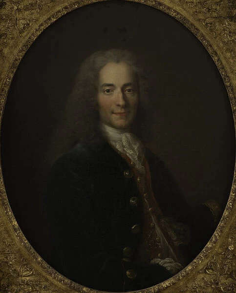 Portrait of Voltaire (1694-1778) in 1718, ca 1718-1724. Creator: Largilliere