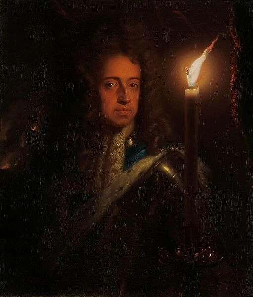 Portrait of William III (1650-1702), Prince of Orange, Stadholder and...King of Eng...c.1692-c.1697. Creator: Godfried Schalcken