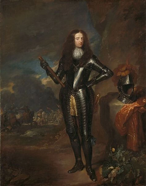 Portrait of William III, Prince of Orange and Stadholder, c.1680-c.1684. Creator: Gaspar Netscher
