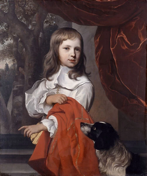 Portrait of a Young Boy with a Dog, 1658. Artist: Jacob van Loo