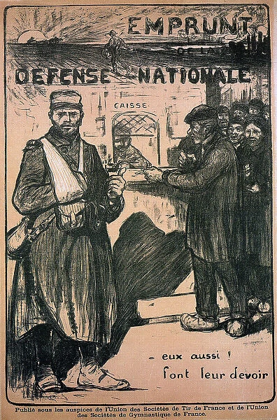 Poster paying tribute to the war effort, French, World War I, 1914-1918