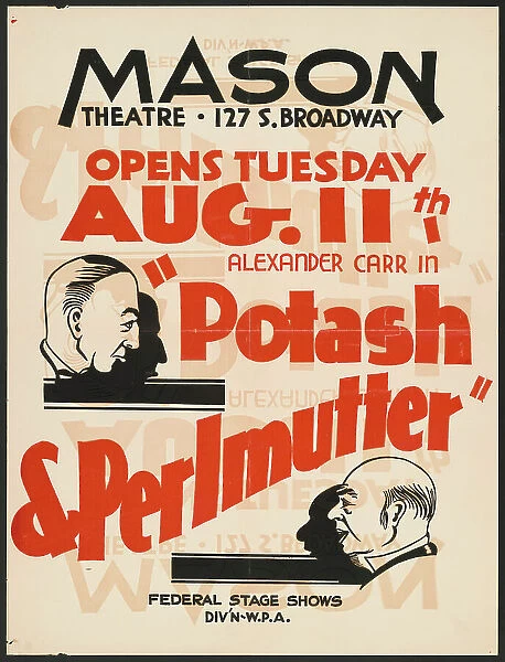 Potash and Perlmutter, Los Angeles, 1936. Creator: Unknown