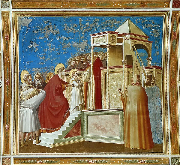 Presentation of the Virgin in the Temple (From the cycles of The Life of the Blessed... 1304-1306. Creator: Giotto di Bondone (1266-1377)