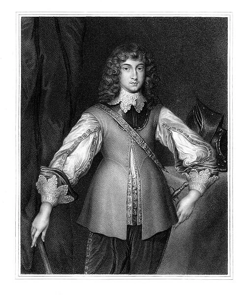 Prince Rupert, Royalist cavalry commander of the English Civil War, (19th century). Artist: J Cochran