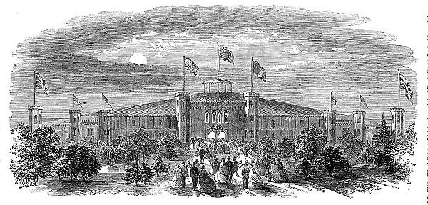 The Prince of Wales at Montreal - The Ball-Pavilion, 1860. Creator: Unknown