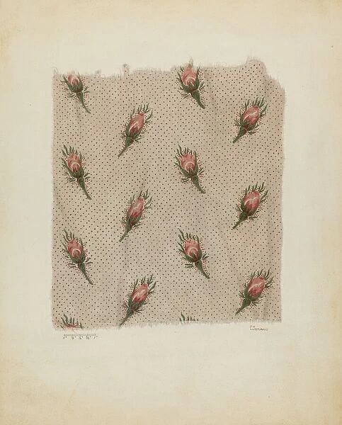 Printed Cotton, c. 1941. Creator: Joseph Lubrano