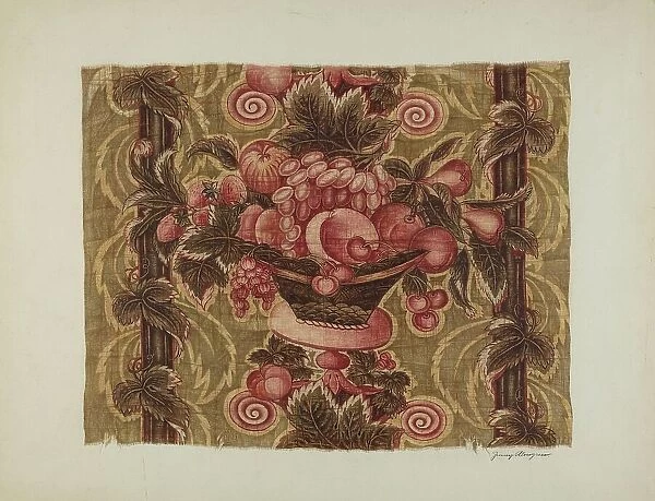 Printed Textiles, c. 1939. Creator: Jenny Almgren