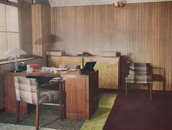 A private office designed and executed by Gordon Russell Ltd. Broadway (Worcs) and London, 1935