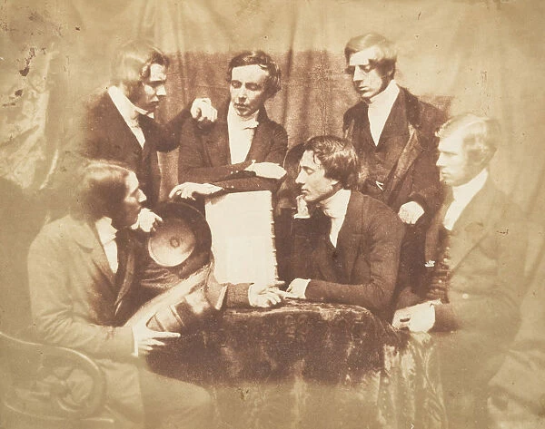 Prof. Fraser, Rev. Welsh, Rev. Hamilton, and Three Other Men, 1843-47