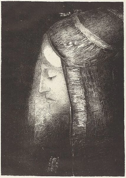 Profil de lumiere (Profile of light), 1886. Creator: Odilon Redon