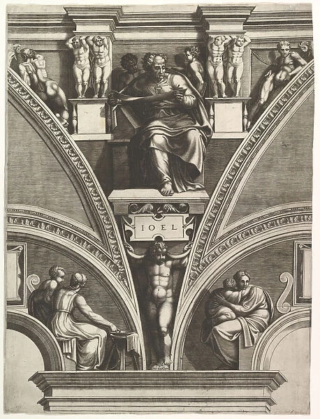 The Prophet Joel; from the series of Prophets and Sibyls in the Sistine Chapel, 1570-75