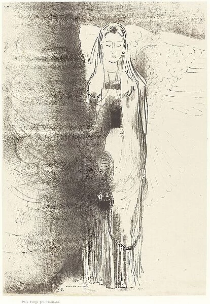 Puis l'ange prit l'encensoir (And the angel took the censer), 1899. Creator: Odilon Redon