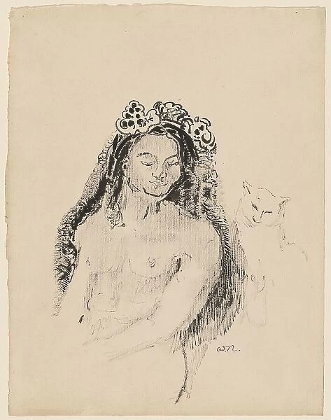 The Queen of Sheba (La Reine de Saba), 1896-1900. Creator: Odilon Redon