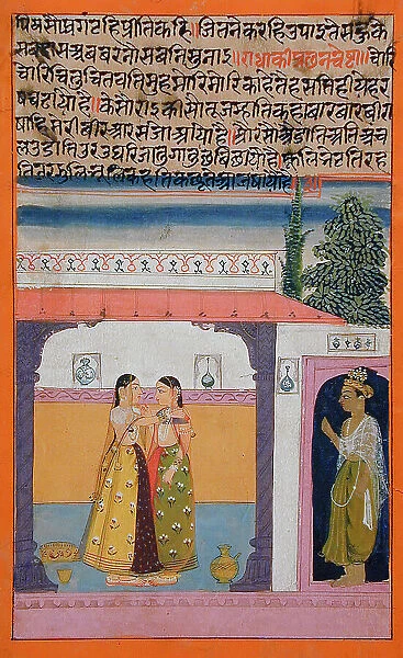 Radha's Hidden Endeavors That Indicate Her Preoccupation with Love... between c1650 and c1700. Creator: Unknown