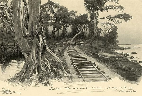 Railway, Weleri, Java, 1898. Creator: Christian Wilhelm Allers