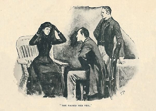 She Raised Her Veil, 1892. Artist: Sidney E Paget