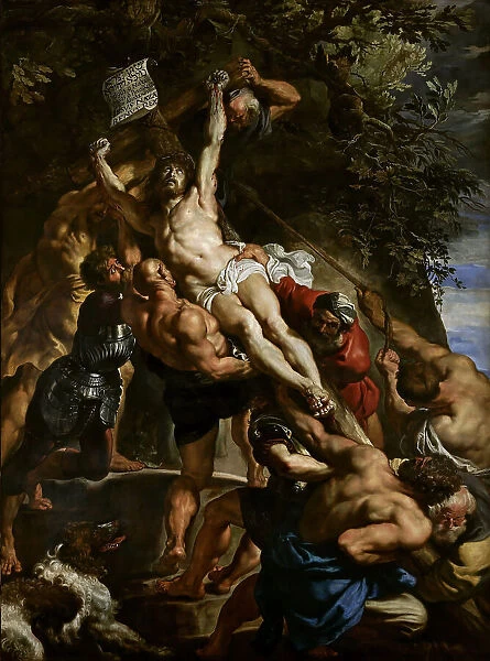The Raising of the Cross (Triptych, Central Panel), c. 1610. Creator: Rubens, Pieter Paul (1577-1640)