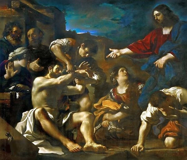 The Raising of Lazarus, ca 1619. Creator: Guercino (1591-1666)
