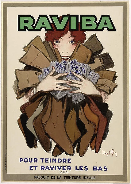Raviba - Pour teindre et raviver les bas, c.1930. Creator: D'Ylen, Jean (1886-1938)