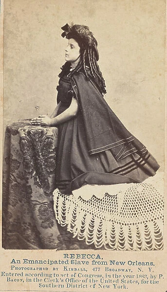 Rebecca, An Emancipated Slave from New Orleans, 1863. Creator: Myron H. Kimball