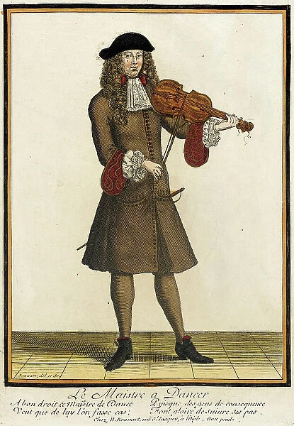 Recueil des modes de la cour de France, Le Maistre a Daneer, between circa 1678 and circa 1693. Creator: Nicolas Bonnart