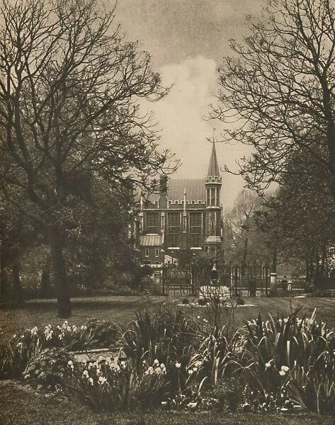 Red Brick Library of Lincolns Inn from New Square, c1935. Creator: King
