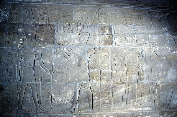 Relief of Alexander the Great before Amun-Ra, Temple sacred to Amun Mut & Khons, Luxor, Egypt
