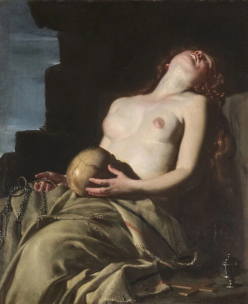 The Repentant Mary Magdalene, 1626-1627. Creator: Canlassi (Called Cagnacci), Guido