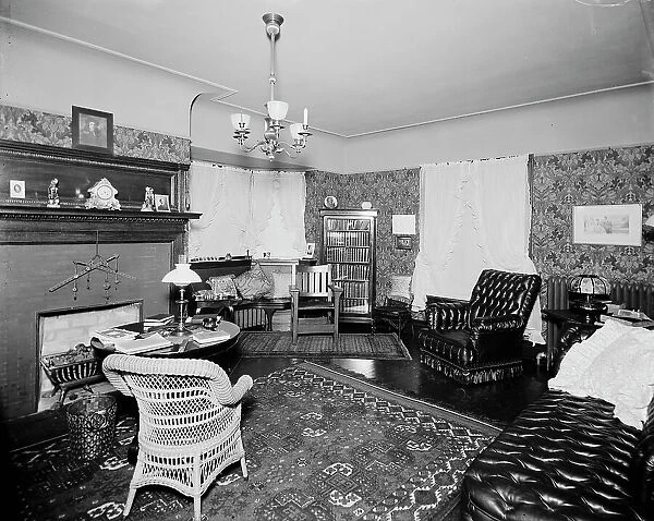 Residence of Albert E. Silk, reception room, Detroit, Mich. between 1900 and 1910. Creator: Unknown