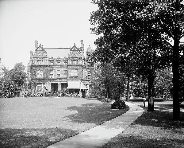 Residence of C.F. Brush, Euclid Ave. Cleveland, ca 1900. Creator: Unknown
