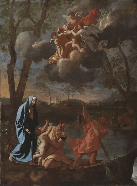 The Return of the Holy Family to Nazareth, c. 1627. Creator: Nicolas Poussin (French, 1594-1665)
