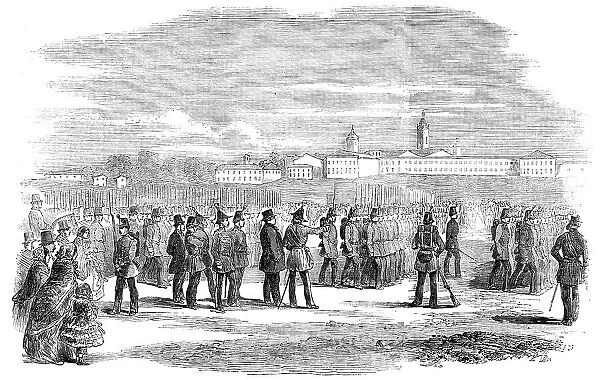 Review of the British-Italian Legion, at Novara, 1856. Creator: Unknown