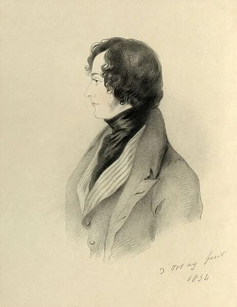 Right Honourable Benjamin Disraeli MP, 1834. Creator: Richard James Lane