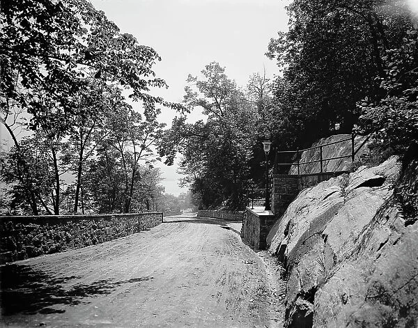 Road from the station, U.S. Military Academy, between 1900 and 1906. Creator: William H. Jackson