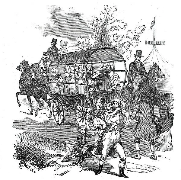 The Road - wagons, etc, 1844. Creator: Unknown