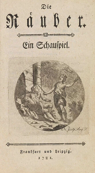 The Robber by Friedrich Schiller. First Edition, 1781. Creator: Historic Object