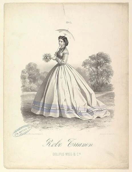 Robe Trianon, Dollfus Mieg & Cie, 1865. Creator: Lemercier et Compagnie