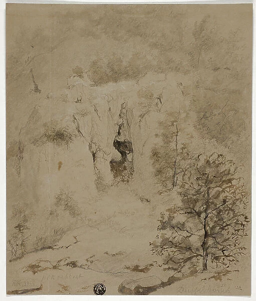Rocky Landscape, 1832. Creator: Barend Cornelis Koekkoek