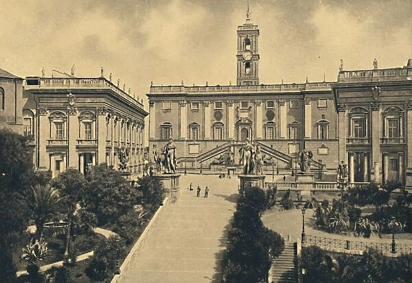 Roma - The Capitol: in the centre Palace of the Senators now City Hall, 1910